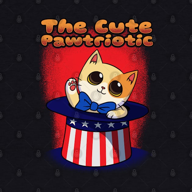 The Cute Patriotic Cat Gift by MimimaStore